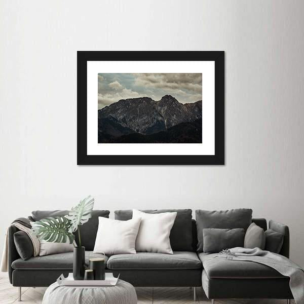 Peak Giewont In Tatra Mountains Canvas Wall Art-3 Horizontal-Gallery Wrap-25" x 16"-Tiaracle