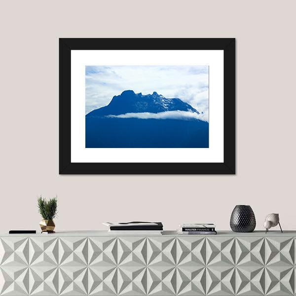 Peak Of Mount Kinabalu Canvas Wall Art-1 Piece-Framed Print-20" x 16"-Tiaracle
