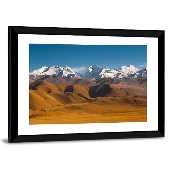 Peaks Of The Himalayas With Barren Mountains Canvas Wall Art-5 Horizontal-Gallery Wrap-22" x 12"-Tiaracle