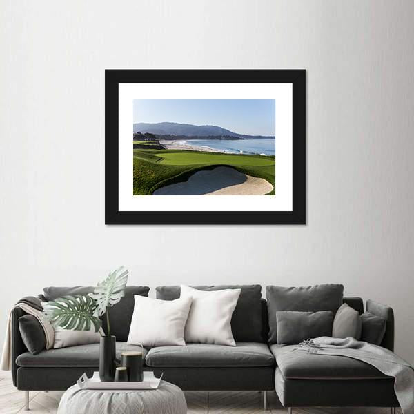 Pebble Beach Golf Course California Canvas Wall Art-5 Horizontal-Gallery Wrap-22&quot; x 12&quot;-Tiaracle