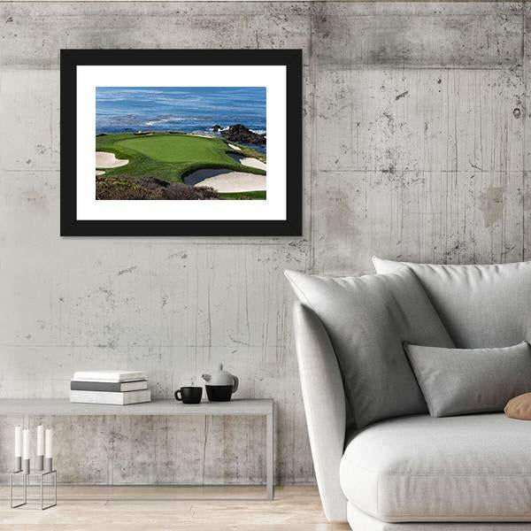 Pebble Beach Golf Link California Canvas Wall Art-5 Horizontal-Gallery Wrap-22" x 12"-Tiaracle