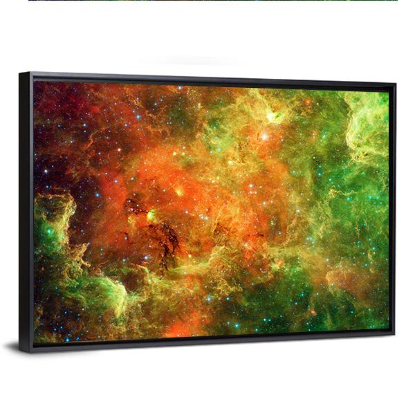 Pelican Nebula Canvas Wall Art-3 Horizontal-Gallery Wrap-25&quot; x 16&quot;-Tiaracle