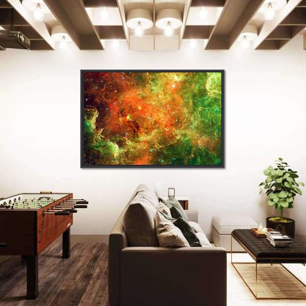 Pelican Nebula Canvas Wall Art-3 Horizontal-Gallery Wrap-25&quot; x 16&quot;-Tiaracle