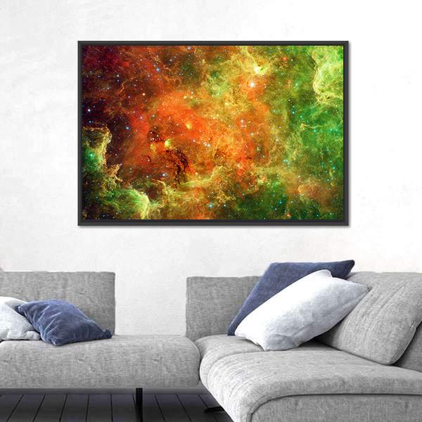 Pelican Nebula Canvas Wall Art-3 Horizontal-Gallery Wrap-25" x 16"-Tiaracle