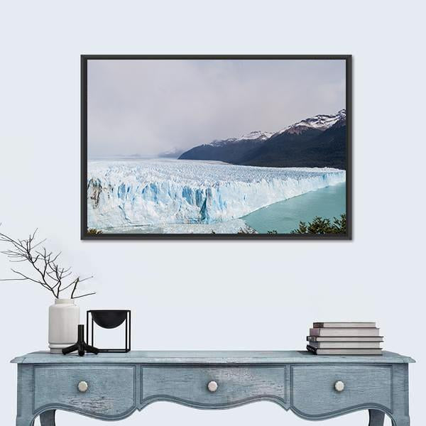 Perito Moreno Glacier Canvas Wall Art-1 Piece-Floating Frame-24" x 16"-Tiaracle
