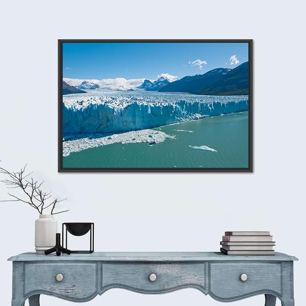 Perito Moreno Glacier Patagonia Argentina Canvas Wall Art-5 Horizontal-Gallery Wrap-22" x 12"-Tiaracle