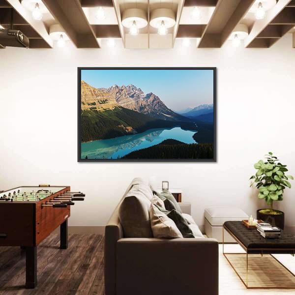 Peyto Lake In Banff National Park Canada Canvas Wall Art-5 Horizontal-Gallery Wrap-22" x 12"-Tiaracle
