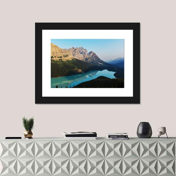 Peyto Lake In Banff National Park Canada Canvas Wall Art-5 Horizontal-Gallery Wrap-22" x 12"-Tiaracle