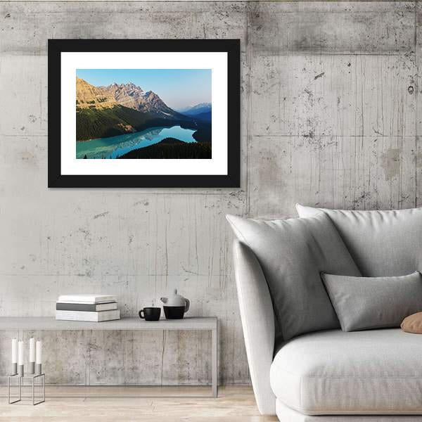 Peyto Lake In Banff National Park Canada Canvas Wall Art-5 Horizontal-Gallery Wrap-22" x 12"-Tiaracle