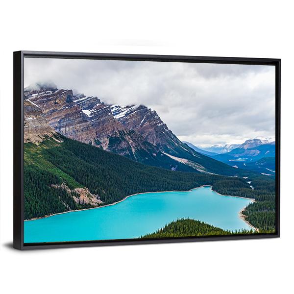 Peyto Lake of Banff National Park in Canada Canvas Wall Art-5 Horizontal-Gallery Wrap-22" x 12"-Tiaracle