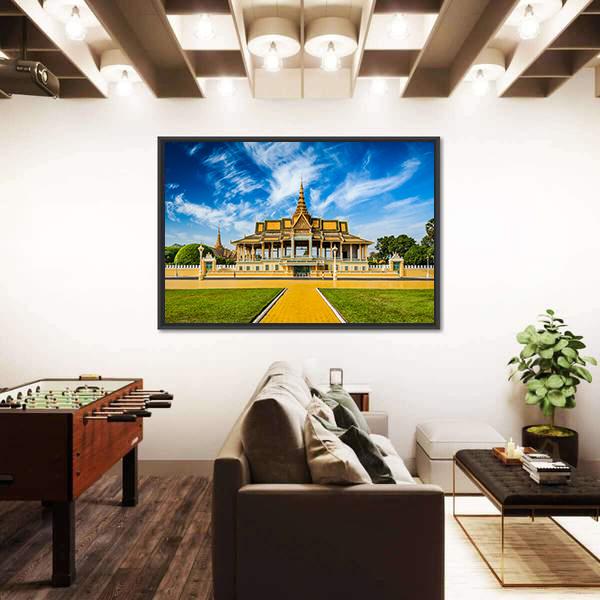 Phnom Penh Royal Palace Complex In Cambodia Canvas Wall Art-5 Horizontal-Gallery Wrap-22" x 12"-Tiaracle