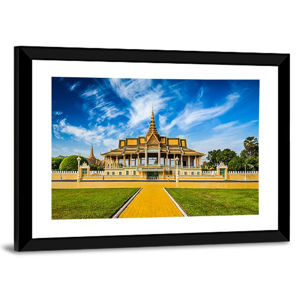 Phnom Penh Royal Palace Complex In Cambodia Canvas Wall Art-5 Horizontal-Gallery Wrap-22" x 12"-Tiaracle