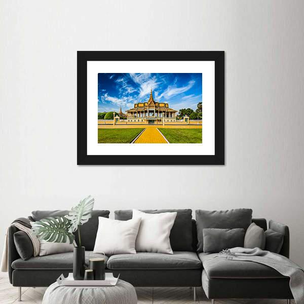 Phnom Penh Royal Palace Complex In Cambodia Canvas Wall Art-5 Horizontal-Gallery Wrap-22" x 12"-Tiaracle