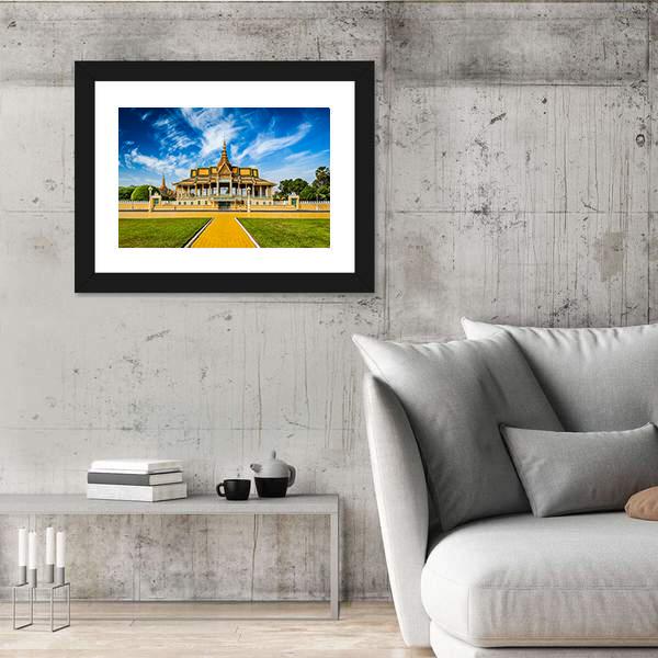 Phnom Penh Royal Palace Complex In Cambodia Canvas Wall Art-5 Horizontal-Gallery Wrap-22" x 12"-Tiaracle