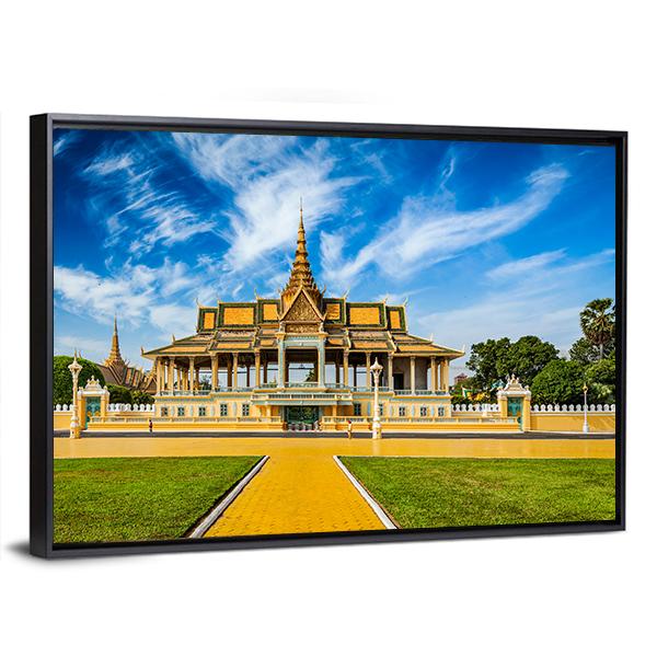 Phnom Penh Royal Palace Complex In Cambodia Canvas Wall Art-5 Horizontal-Gallery Wrap-22" x 12"-Tiaracle