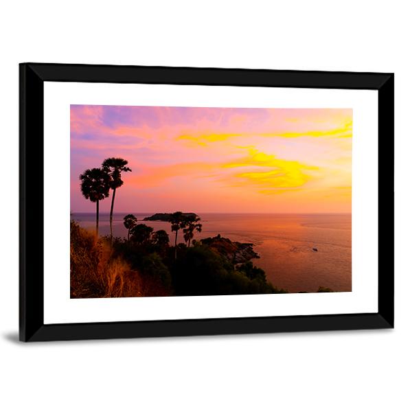 Phromthep Cape View Point Canvas Wall Art-5 Horizontal-Gallery Wrap-22" x 12"-Tiaracle