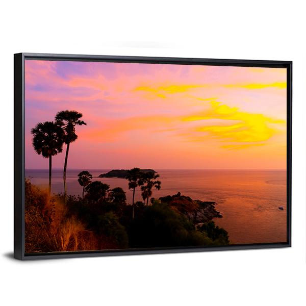 Phromthep Cape View Point Canvas Wall Art-5 Horizontal-Gallery Wrap-22" x 12"-Tiaracle