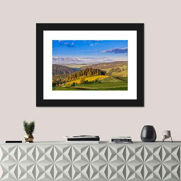 Pieniny Mountains In Poland Canvas Wall Art-1 Piece-Framed Print-20" x 16"-Tiaracle