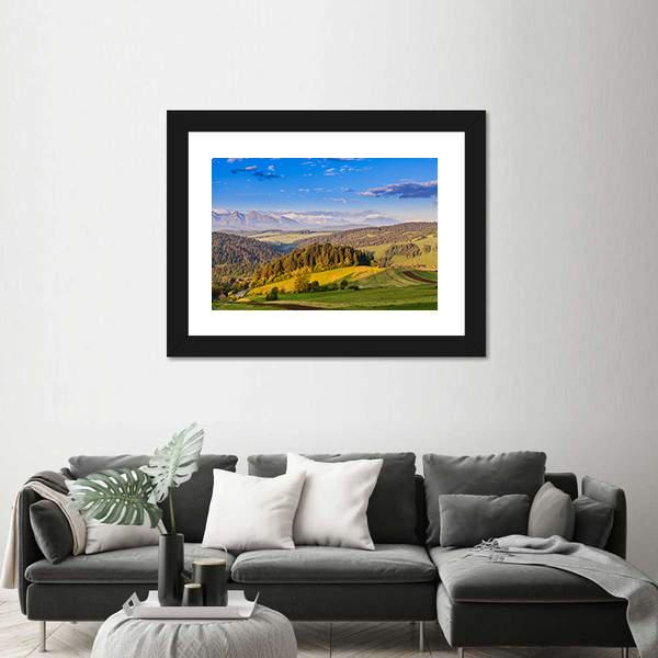 Pieniny Mountains In Poland Canvas Wall Art-3 Horizontal-Gallery Wrap-25" x 16"-Tiaracle