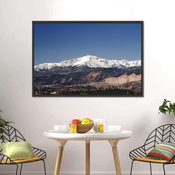 Pikes Peak Colorado Canvas Wall Art-3 Horizontal-Gallery Wrap-25" x 16"-Tiaracle