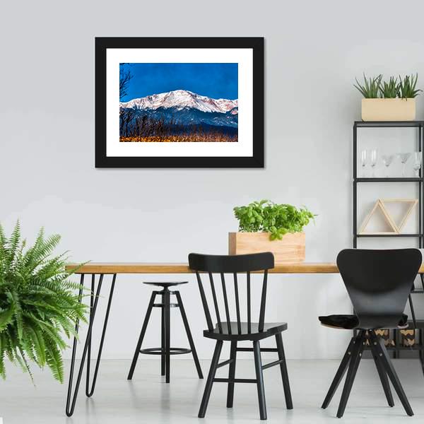 Pikes Peak In Colorado Canvas Wall Art-3 Horizontal-Gallery Wrap-25" x 16"-Tiaracle