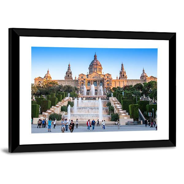 Placa De Espanya National Museum Canvas Wall Art-3 Horizontal-Gallery Wrap-25" x 16"-Tiaracle