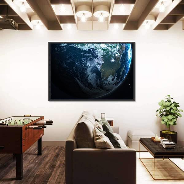 Planets Of The Solar System Canvas Wall Art-3 Horizontal-Gallery Wrap-25" x 16"-Tiaracle