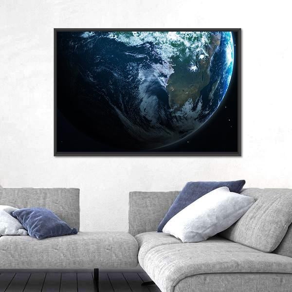 Planets Of The Solar System Canvas Wall Art-3 Horizontal-Gallery Wrap-25" x 16"-Tiaracle
