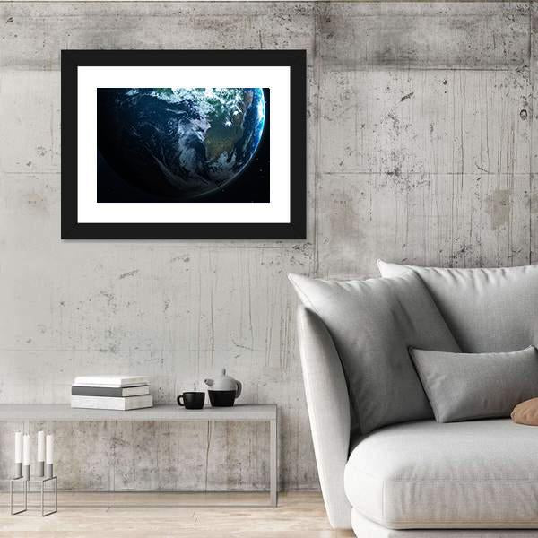 Planets Of The Solar System Canvas Wall Art-3 Horizontal-Gallery Wrap-25" x 16"-Tiaracle