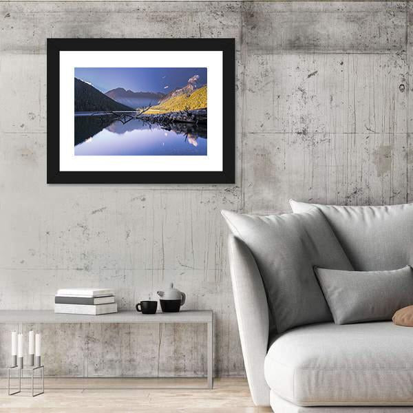 Plateau Lakes And Mountains Canvas Wall Art-3 Horizontal-Gallery Wrap-25" x 16"-Tiaracle