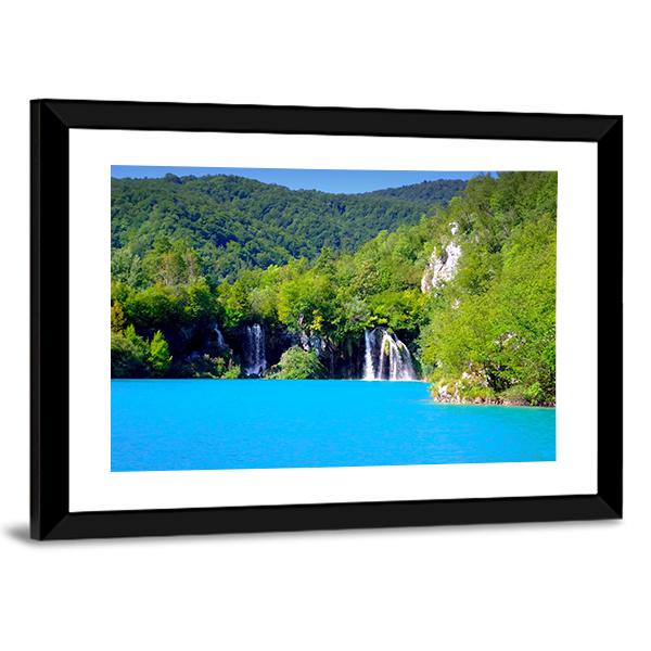 Plitvice Lakes National Park In Croatia Canvas Wall Art-3 Horizontal-Gallery Wrap-25" x 16"-Tiaracle