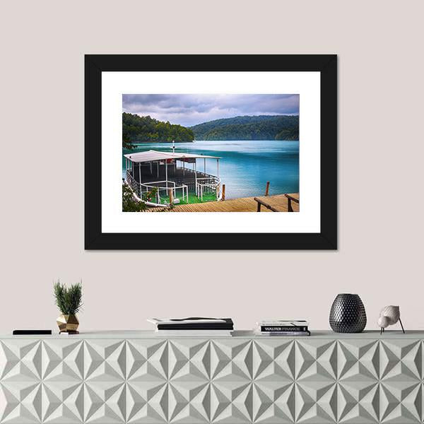 Plitvice Lakes Of Croatia Canvas Wall Art-1 Piece-Framed Print-20" x 16"-Tiaracle