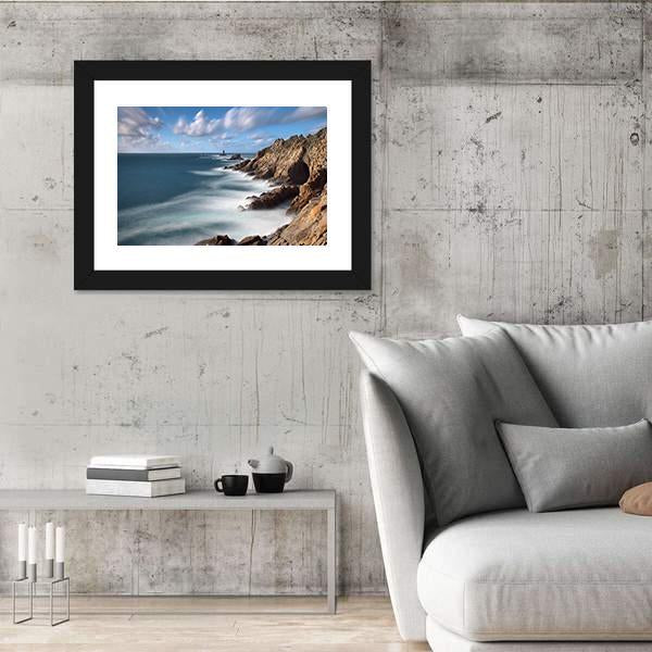Pointe Du Raz in Brittany In France Canvas Wall Art-3 Horizontal-Gallery Wrap-25" x 16"-Tiaracle