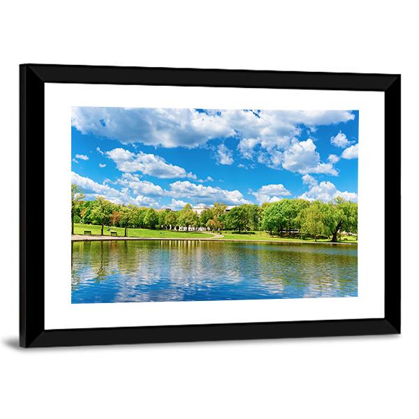 Pond In National Mall Washington Canvas Wall Art-3 Horizontal-Gallery Wrap-25" x 16"-Tiaracle