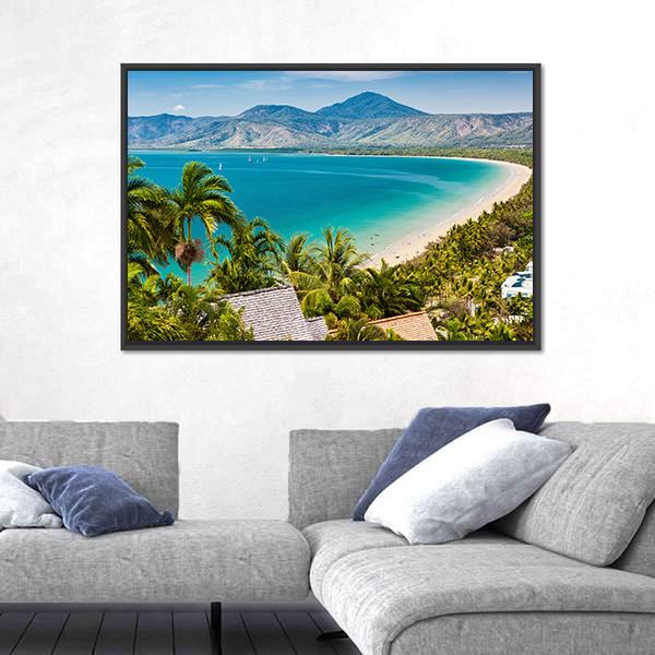 Port Douglas Beach Canvas Wall Art-5 Horizontal-Gallery Wrap-22" x 12"-Tiaracle