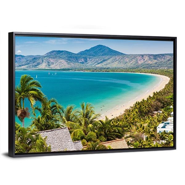 Port Douglas Beach Canvas Wall Art-5 Horizontal-Gallery Wrap-22" x 12"-Tiaracle