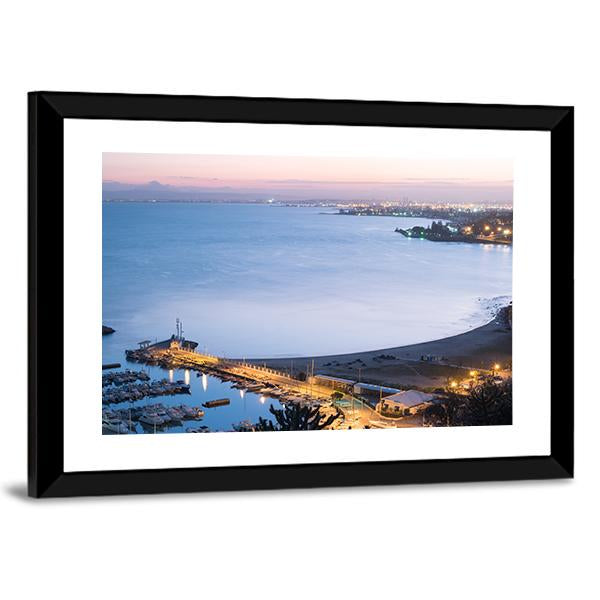 Port Of Sidi Bou Said Near Tunis Canvas Wall Art-5 Horizontal-Gallery Wrap-22" x 12"-Tiaracle