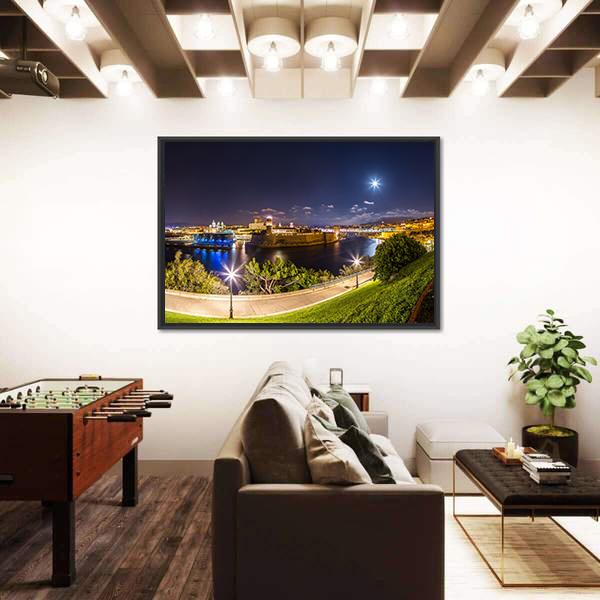 Port Of Vieux In Marseille France Canvas Wall Art-1 Piece-Floating Frame-36" x 24"-Tiaracle
