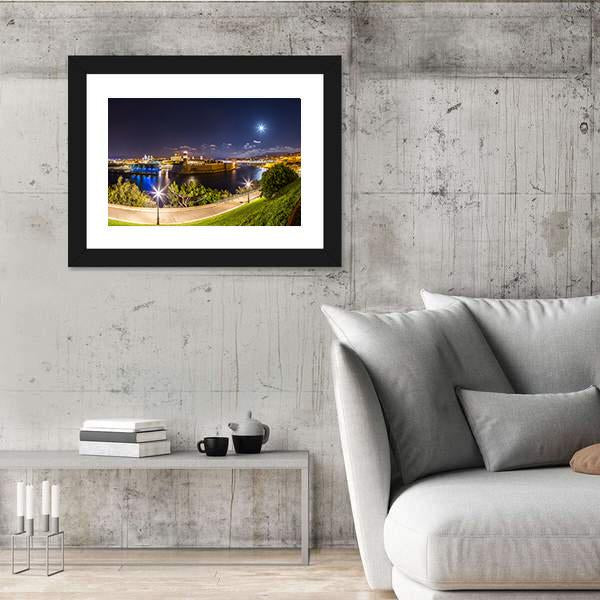 Port Of Vieux In Marseille France Canvas Wall Art-5 Horizontal-Gallery Wrap-22" x 12"-Tiaracle