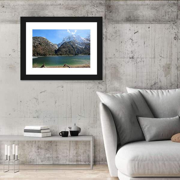 Predil Lake In Northern Italy Canvas Wall Art-5 Horizontal-Gallery Wrap-22" x 12"-Tiaracle