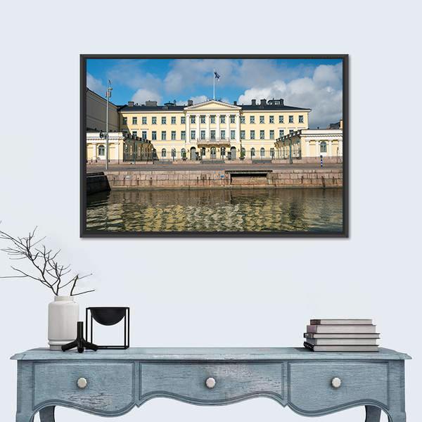 President Office Of The Republic Of Finland Canvas Wall Art-1 Piece-Floating Frame-24" x 16"-Tiaracle