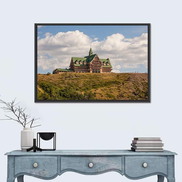 Prince Of Wales Hotel In Canada Canvas Wall Art-1 Piece-Floating Frame-24" x 16"-Tiaracle
