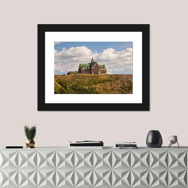 Prince Of Wales Hotel In Canada Canvas Wall Art-1 Piece-Framed Print-20" x 16"-Tiaracle