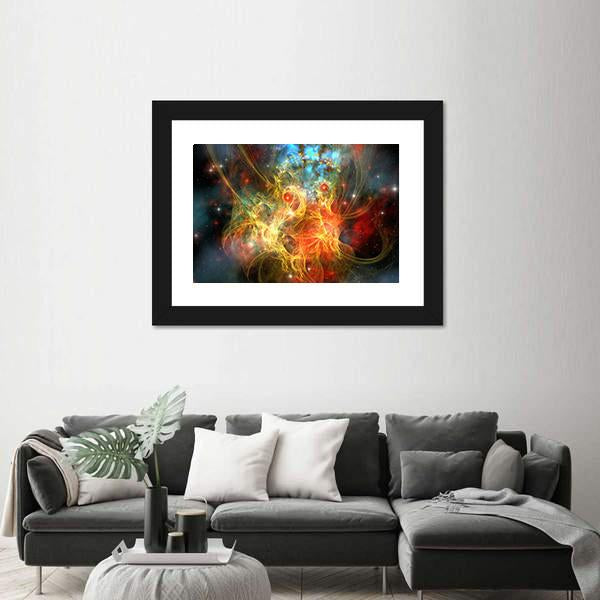 Princess Nebula With A Crown On Her Head Canvas Wall Art-5 Horizontal-Gallery Wrap-22" x 12"-Tiaracle