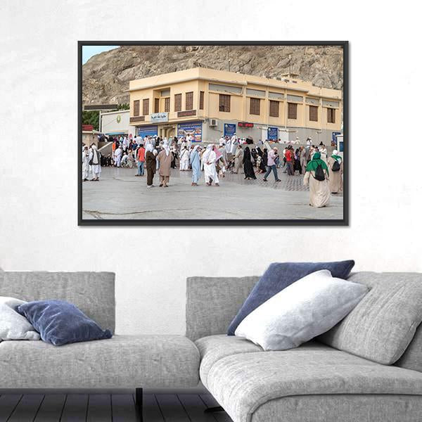 Prophet Muhammad Birth Place House In Mecca Canvas Wall Art-5 Horizontal-Gallery Wrap-22" x 12"-Tiaracle