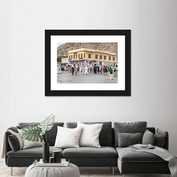 Prophet Muhammad Birth Place House In Mecca Canvas Wall Art-5 Horizontal-Gallery Wrap-22" x 12"-Tiaracle