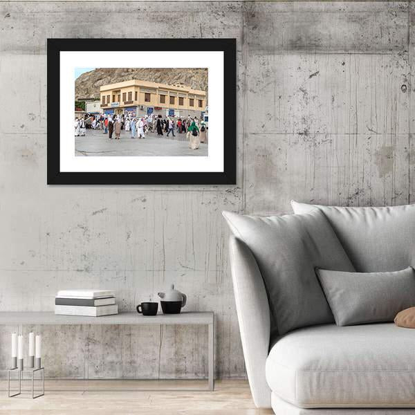 Prophet Muhammad Birth Place House In Mecca Canvas Wall Art-5 Horizontal-Gallery Wrap-22" x 12"-Tiaracle