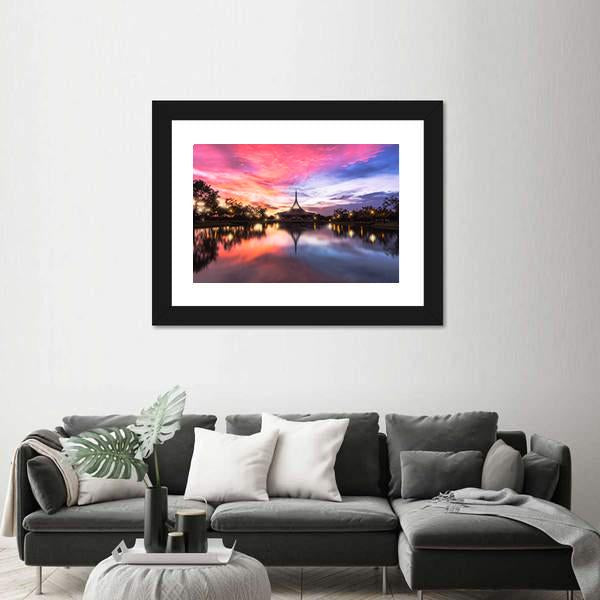 Public Parkland Suan Luang R 9 In Bangkok Canvas Wall Art-5 Horizontal-Gallery Wrap-22" x 12"-Tiaracle