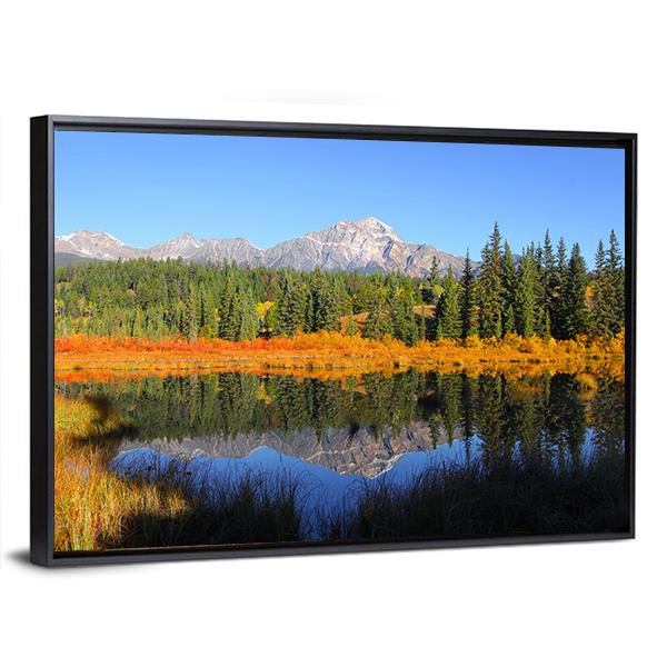 Pyramid Lake Canvas Wall Art-3 Horizontal-Gallery Wrap-25" x 16"-Tiaracle