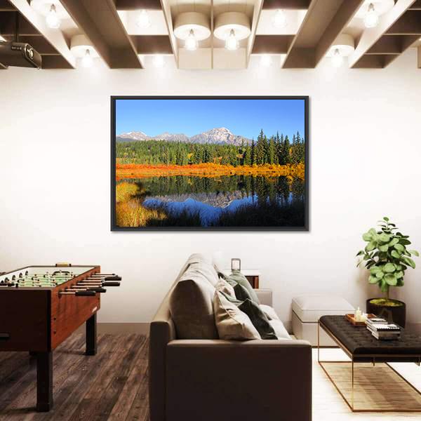 Pyramid Lake Canvas Wall Art-3 Horizontal-Gallery Wrap-25" x 16"-Tiaracle